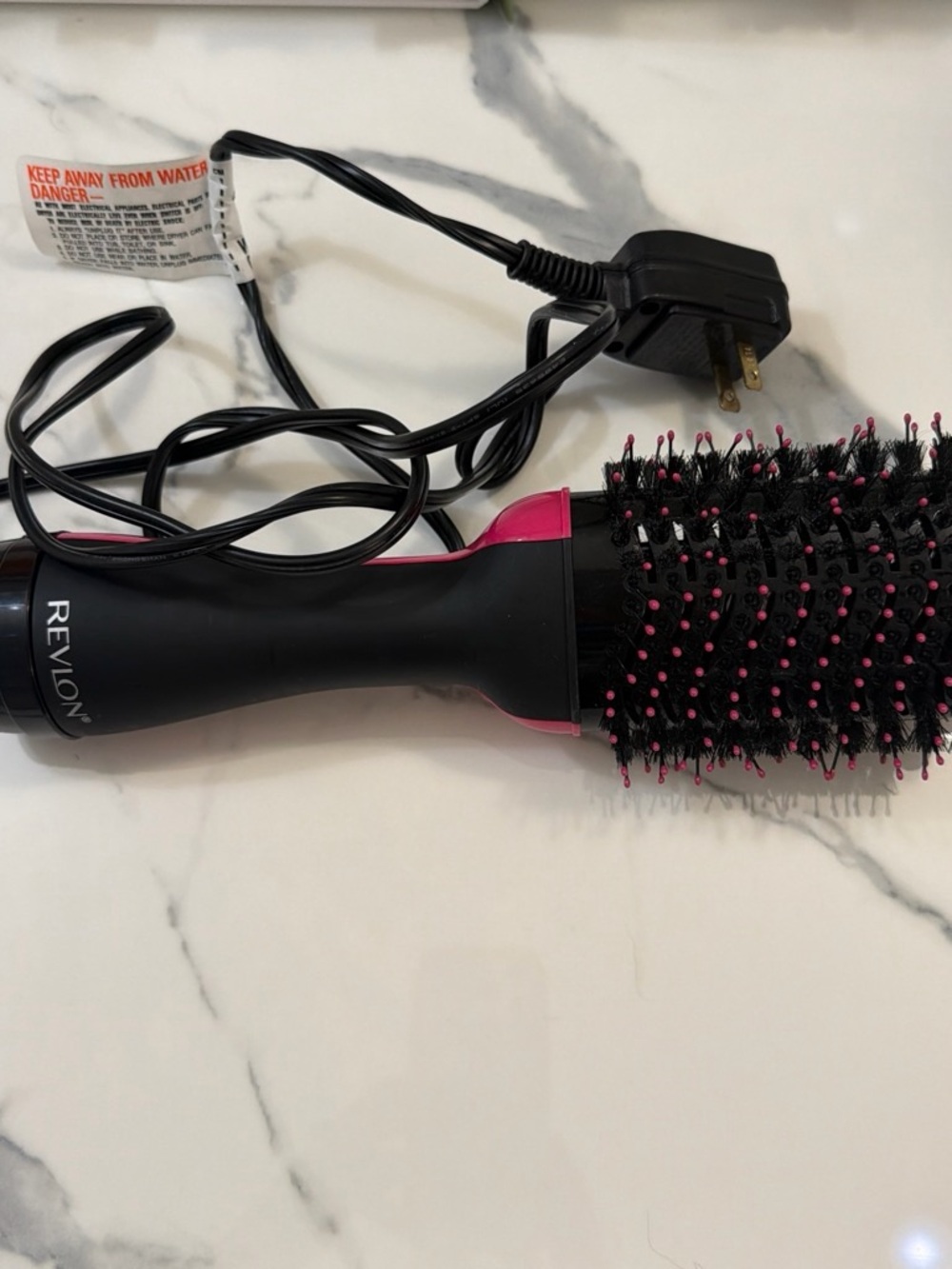 Revlon Pink & Black Rotating Hot Air Brush
